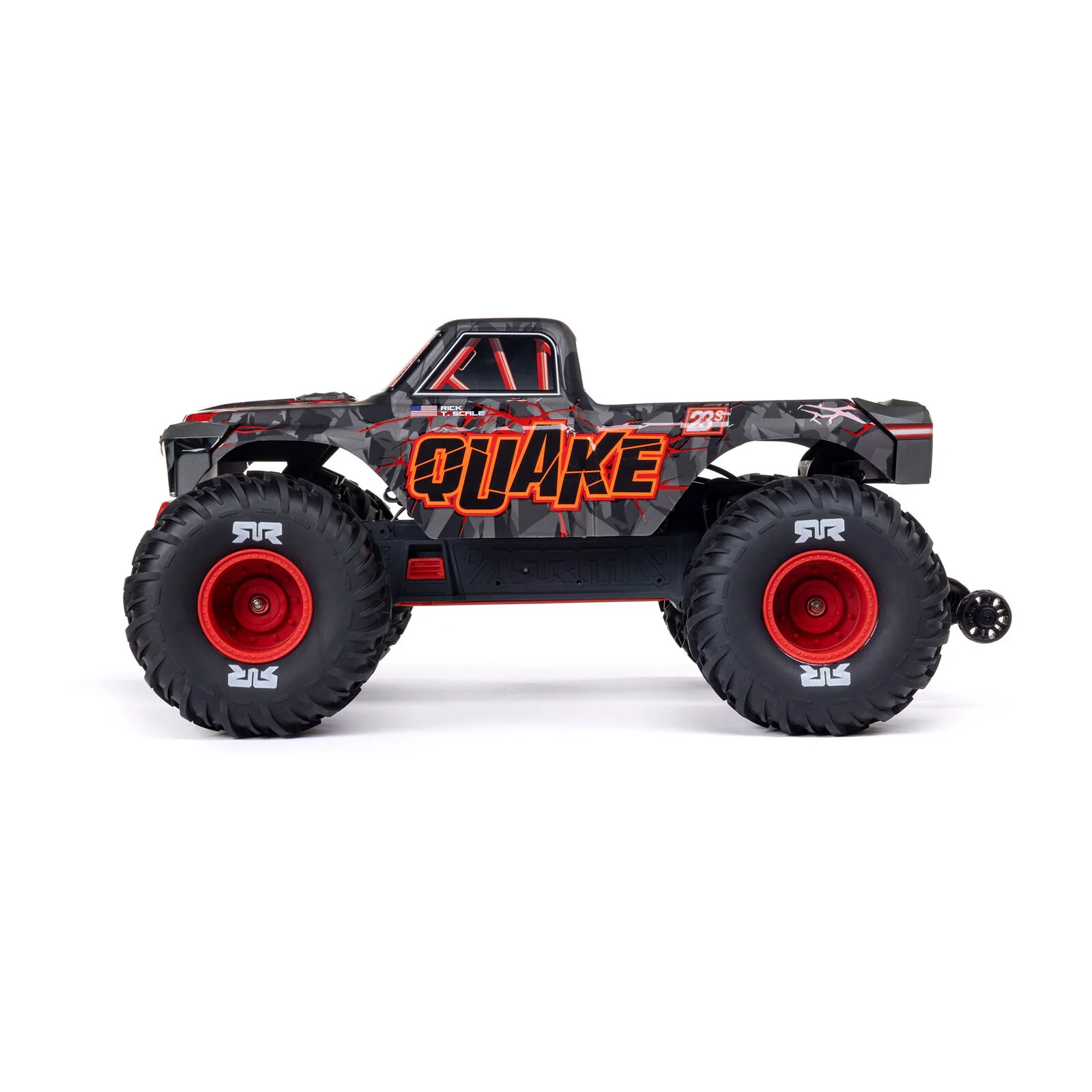 ARRMA 1/10 QUAKE 223S DSC 2WD RTR Brushless Monster Truck, Red